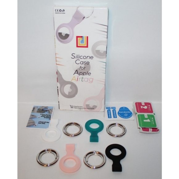 4 Pack Silicone Case Apple Airtags - Picture 4 of 16